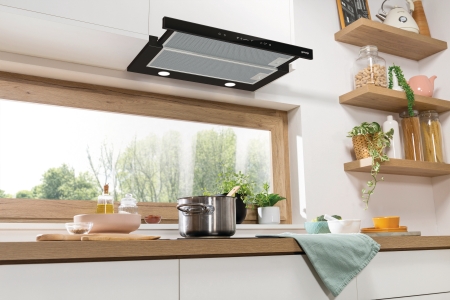 Gorenje BHP643A5BG Flachscirm Dunstabzughaube 60 cm Schwarz 42cm hoch