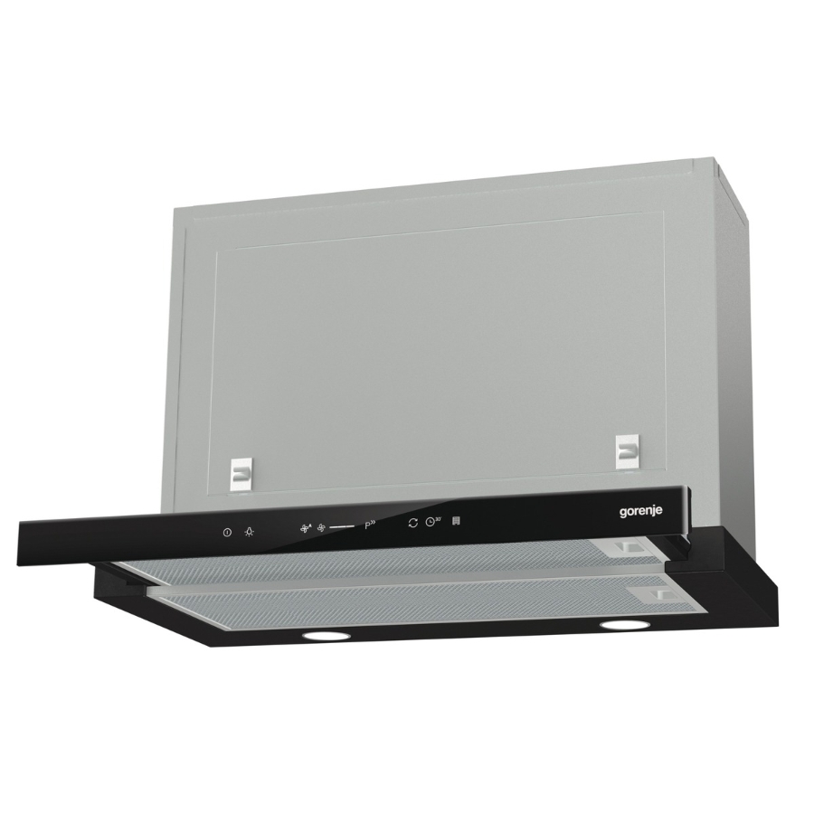 Gorenje BHP643A5BG Flachscirm Dunstabzughaube 60 cm Schwarz 42cm hoch