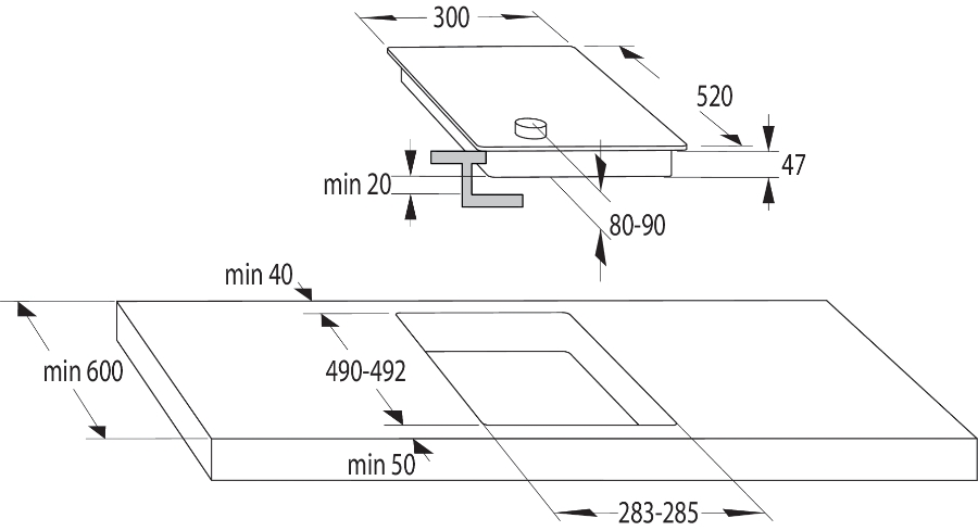 Gorenje EC321BCSC Elektrokochfeld 30cm domino 741101