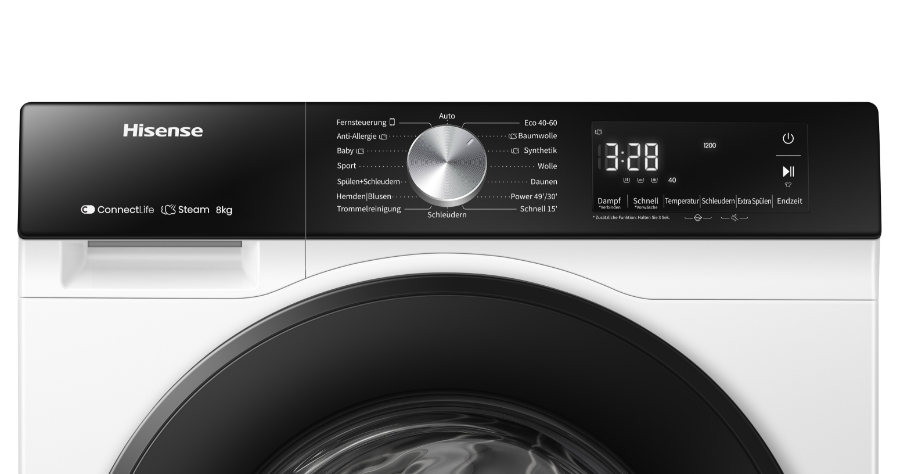 Hisense WF3S8043BW3  Waschmaschine Stand 60cm Frontlader 8kg 1400 U/min