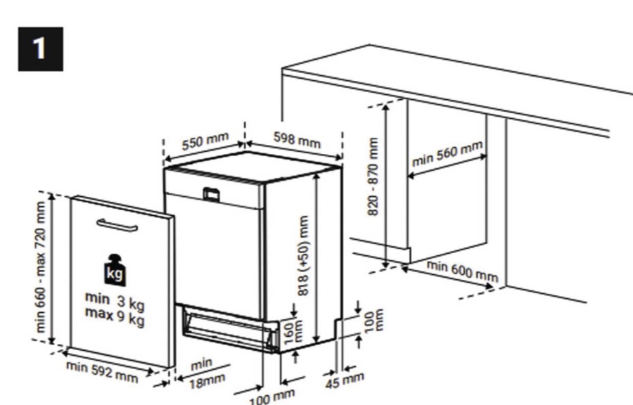 Beko BDIN36440 Geschirrspüler Einbau vollintegriert 60cm 