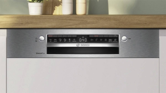 Bosch SMI4EAS28E Geschirrspüler Einbau 60 cm teilintegriert Stahl gebürstet