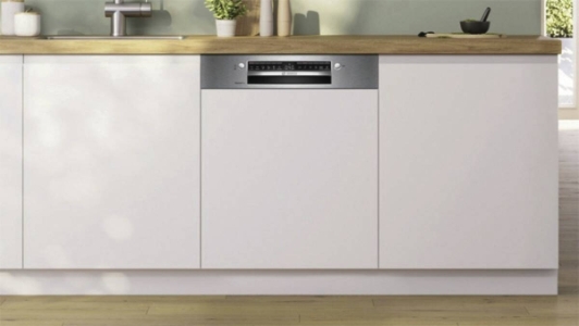 Bosch SMI4EAS28E Geschirrspüler Einbau 60 cm teilintegriert Stahl gebürstet