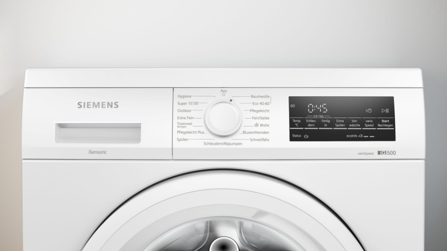 Siemens WU14UT22  I Q500, Waschmaschine unterbaufähig 9kg 1400 U/min 