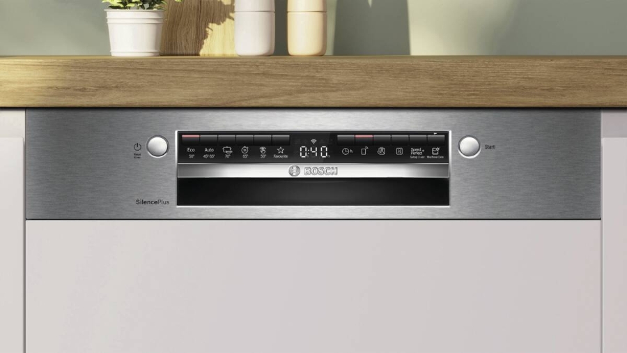 Bosch SMI4ETS08E Geschirrspüler Einbau teilintegriert 60 cm Edelstahl