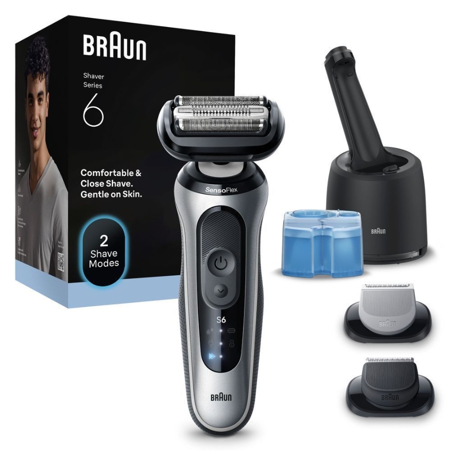 Braun Personal Care 62-S7650cc Elektrorasierer Series 6, SmartCare Center, +2 Aufsätze