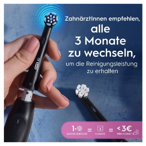 Oral-B Aufsteckbürsten iO Sanfte Reinigung Schwarz 8er FFU 