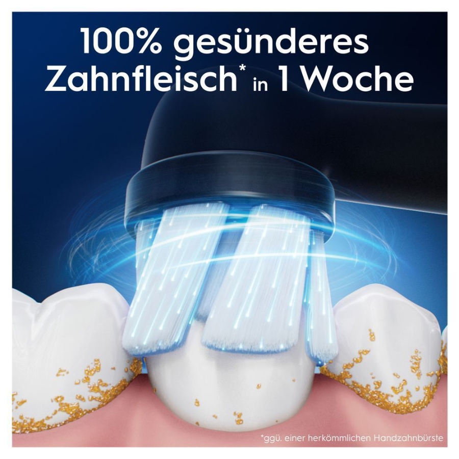 Oral-B Aufsteckbürsten iO Sanfte Reinigung Schwarz 8er FFU 