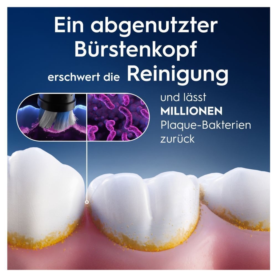 Oral-B Aufsteckbürsten iO Sanfte Reinigung Schwarz 8er FFU 