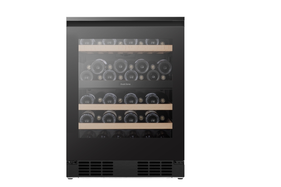 Hisense RW3N122GALF Weinkühlschrank  128l für 46 Flaschen á 0.75l, 2 Temperaturzonen