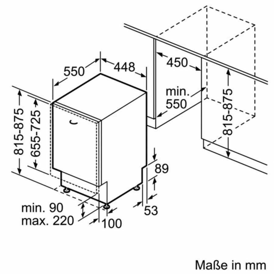 Bosch SPV4HMX49E Geschirrspüler Einbau vollintegriert 45cm 