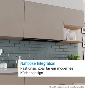 Bosch DBB65CC60  Unterbau-Dunstabzugshaube  60 cm, Klarglas, Mattschwarz