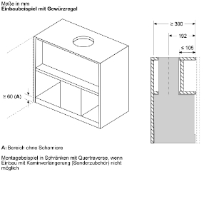 Bosch DBB65CC60  Unterbau-Dunstabzugshaube  60 cm, Klarglas, Mattschwarz