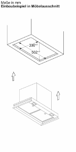 Bosch DBB65CC60  Unterbau-Dunstabzugshaube  60 cm, Klarglas, Mattschwarz
