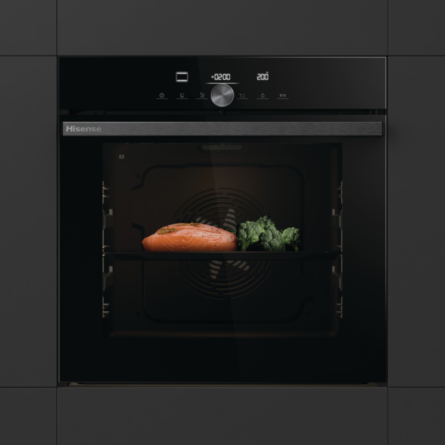 Hisense BSA65334ABDG Einbaubackofen schwarz 77 Liter 896835