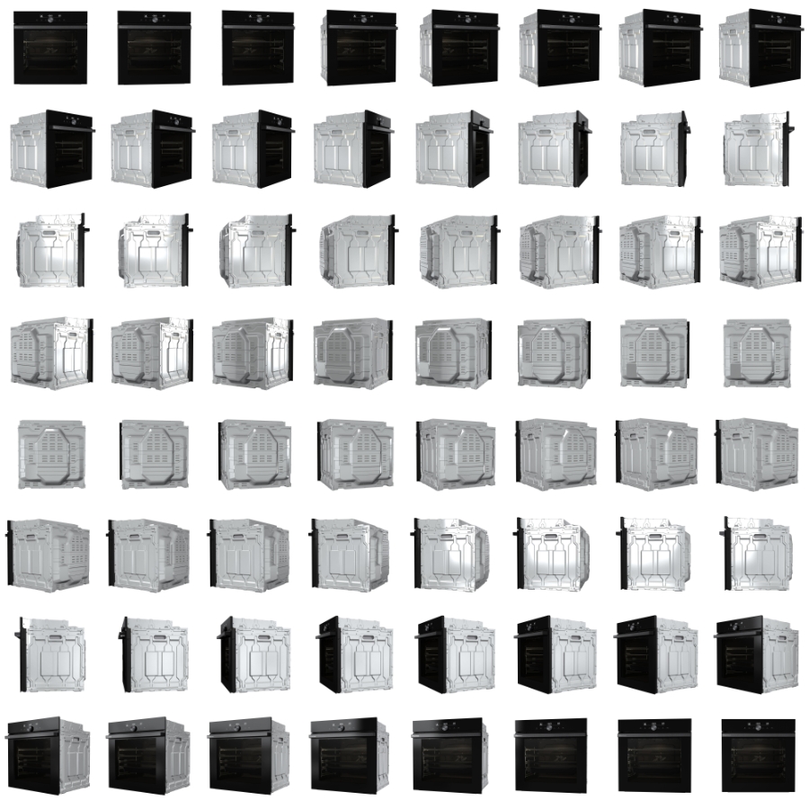 Hisense BSA65334ABDG Einbaubackofen schwarz 77 Liter 896835
