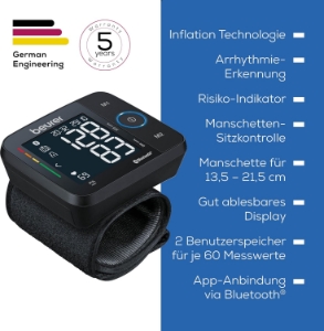 Beurer BC 54 Blutdruckmessgerät Schwarz 