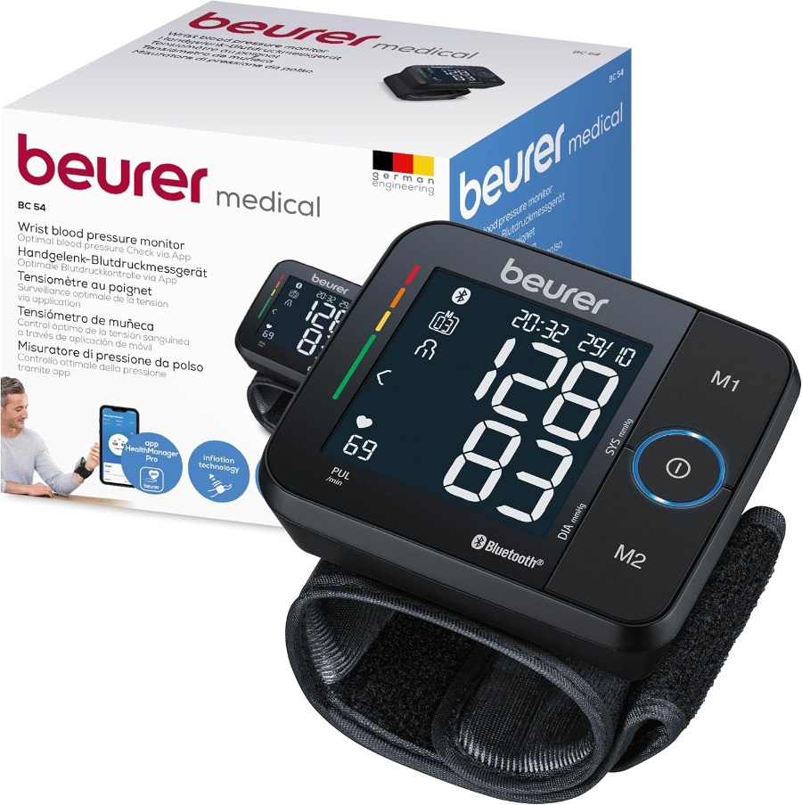 Beurer BC 54 Blutdruckmessgerät Schwarz 