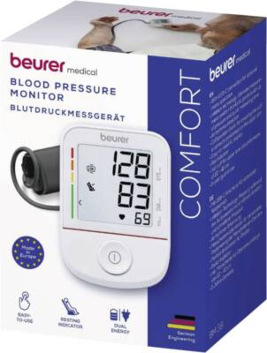 Beurer BM 38 Oberarm Blutdruckmessgerät Weiss 