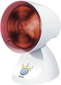 Beurer IL 35 Infrarotlampe  Weiss wohltuendes und wärmendes Infrarotlicht 