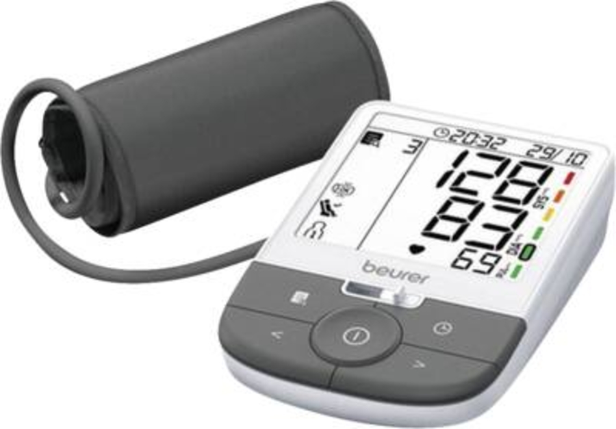 Beurer BM 53 Oberarm-Blutdruckmessgerät Weiss-Grau 