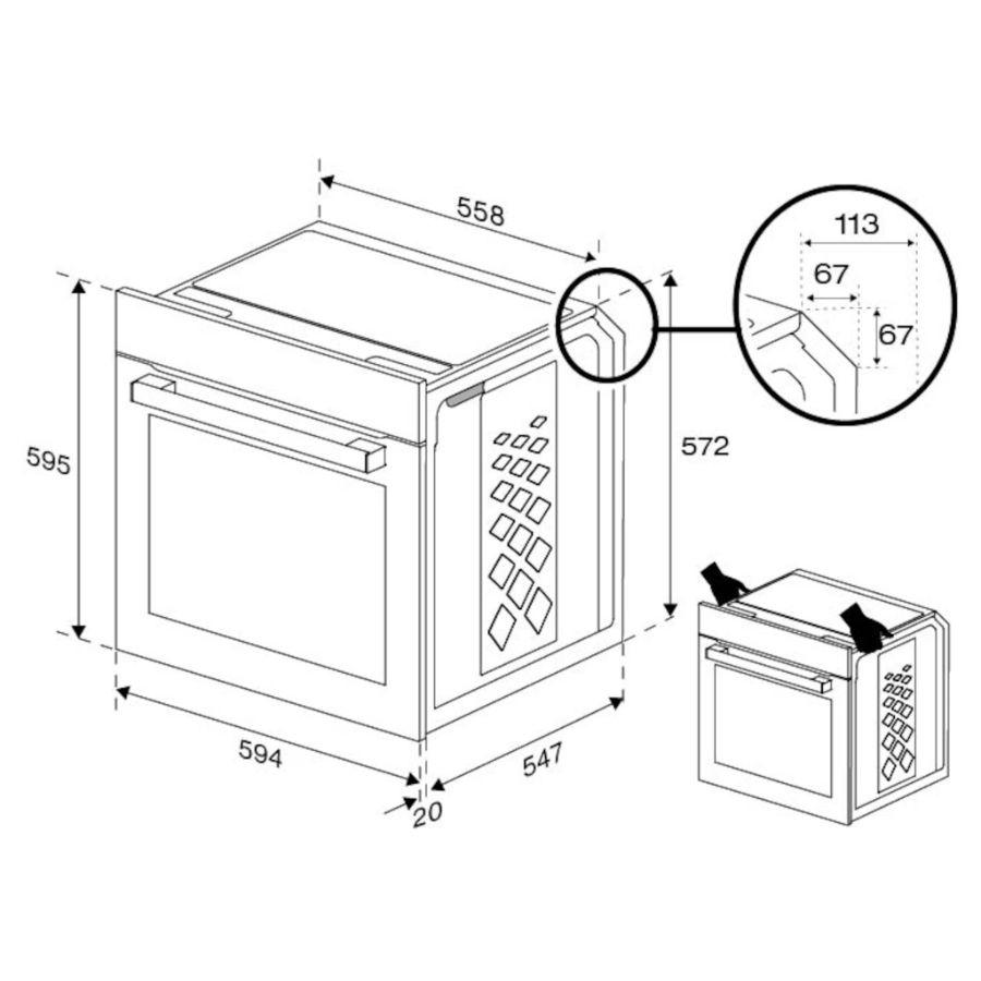 Beko BBIM17300BMPEF Multifunktionsbackrohr mit Pyrolyse 