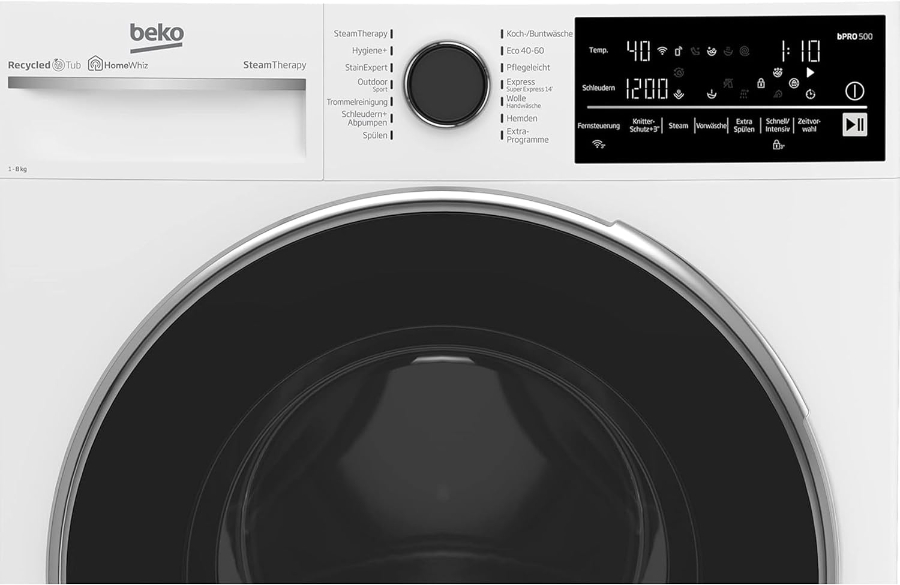 Beko B5WFT78410W Waschmaschine 8kg 1400 U/min 