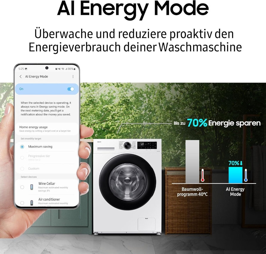 Samsung WD90DG5G34BEEG Waschtrockner SLIM 9kg/ 5kg  