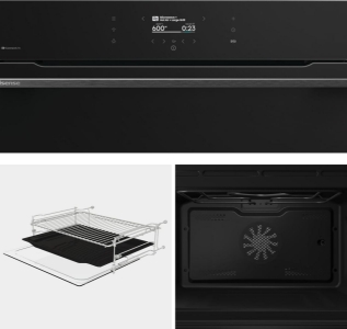 Hisense BIM406A8B Kompakt-Einbau-Kombi-Backofen mit Mikrowelle 743838