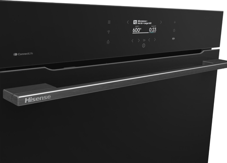 Hisense BIM406A8B Kompakt-Einbau-Kombi-Backofen mit Mikrowelle 743838