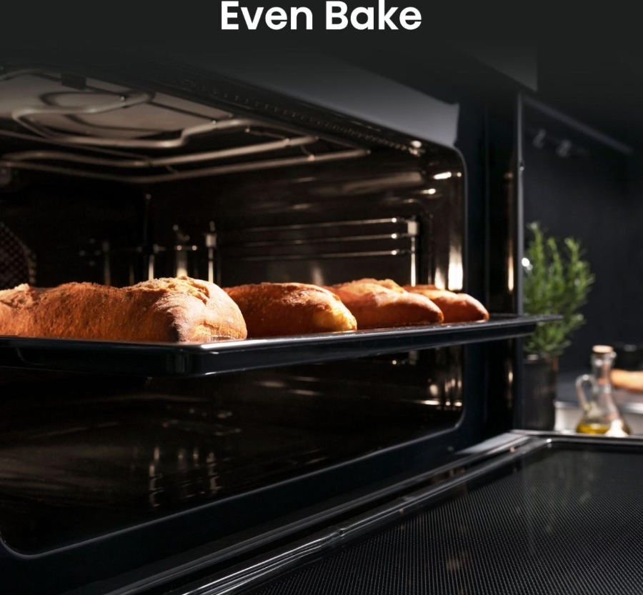 Hisense BIM406A8B Kompakt-Einbau-Kombi-Backofen mit Mikrowelle 743838