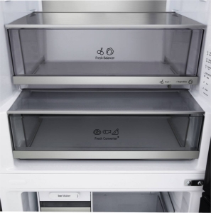 LG GBBW726CEV Kühl- und Gefrierkombination 70 cm dark inox 