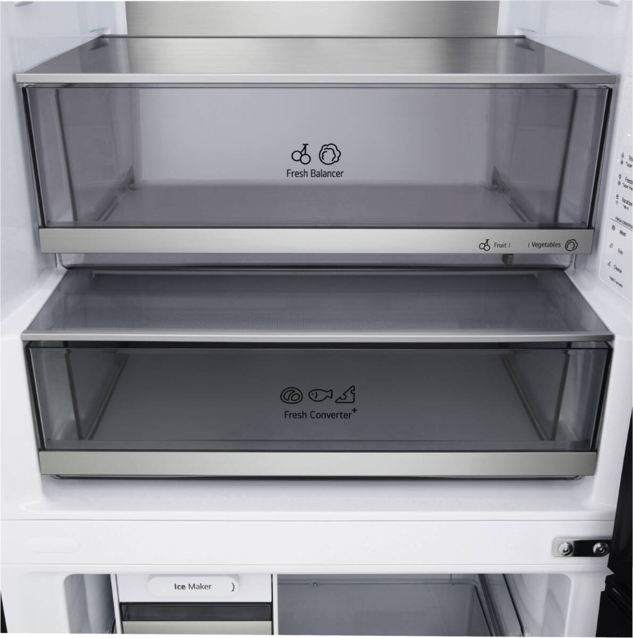 LG GBBW726CEV Kühl- und Gefrierkombination 70 cm dark inox 