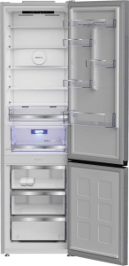 Beko B5RCNA416HXB Kühl-Gefrierkombination Stand Edelstahl-Look NoFrost, 415 Liter