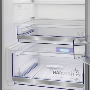 Beko B5RCNA416HXB Kühl-Gefrierkombination Stand Edelstahl-Look NoFrost, 415 Liter