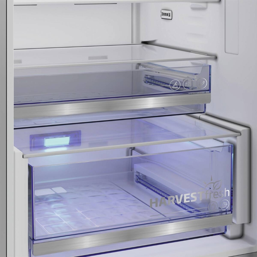 Beko B5RCNA416HXB Kühl-Gefrierkombination Stand Edelstahl-Look NoFrost, 415 Liter