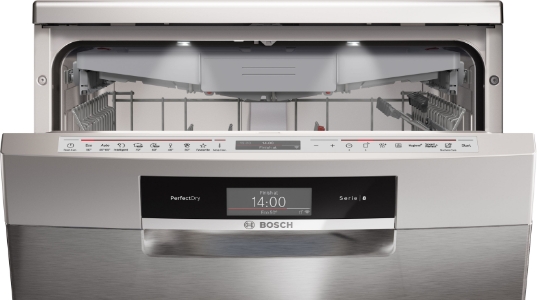 Bosch SMS8TCI04E Serie 8 Geschirrspüler Stand 60 cm Edelstahl  miz Besteckschublade