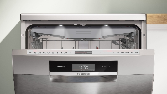 Bosch SMS8TCI04E Serie 8 Geschirrspüler Stand 60 cm Edelstahl  miz Besteckschublade