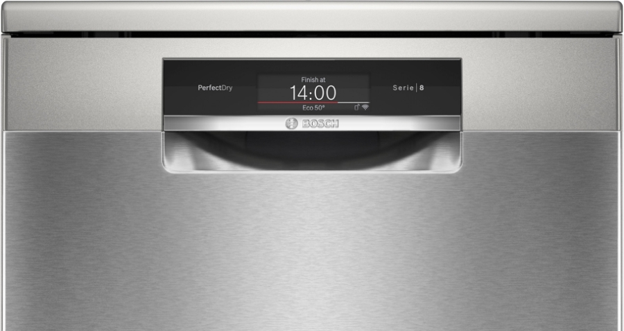 Bosch SMS8TCI04E Serie 8 Geschirrspüler Stand 60 cm Edelstahl  miz Besteckschublade