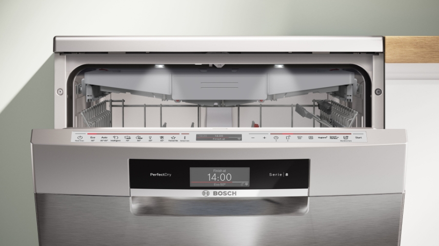 Bosch SMS8TCI04E Serie 8 Geschirrspüler Stand 60 cm Edelstahl  miz Besteckschublade