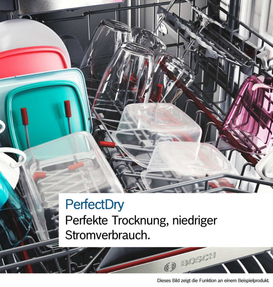 Bosch SMS8TCI04E Serie 8 Geschirrspüler Stand 60 cm Edelstahl  miz Besteckschublade