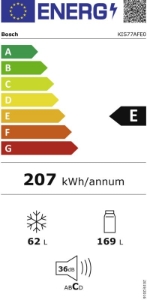 Bosch KIS77AFE0 Kühl-/Gefrierkombinationen (Einbau) Weiss 