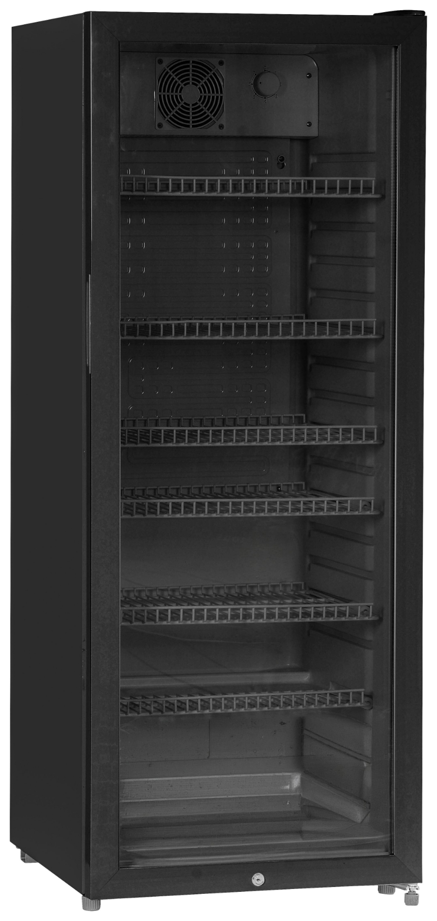 Silva G-KS 3580 Getränkekühlschrank, 358 L Glastür,Airflow Schwarz Maße (B / H / T)   59,5 / 164 / 63,5 cm