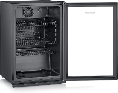 Severin FKS 8840 Getränkekühlschrank, 118 L, 56 Flaschen, Schloss Edelstahl-Edelstahl-