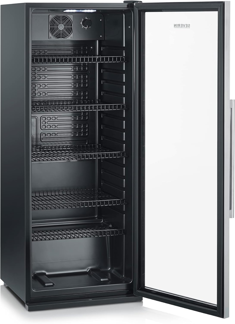 Severin FKS 8841 Getränkekühlschrank, 237 L, Glastür, Airflow  