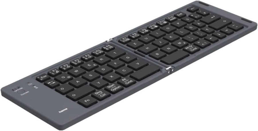 Hama 125136 Tastatur Travel 450,DE Schwarz 