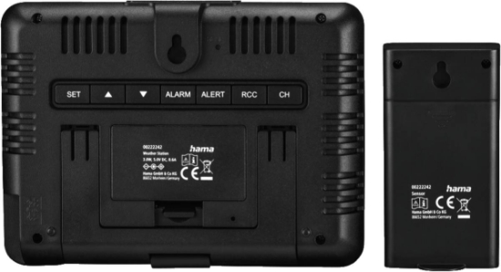 Hama 222242 Wetterstation Usedom Schwarz 