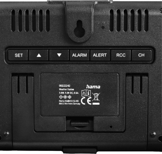 Hama 222242 Wetterstation Usedom Schwarz 