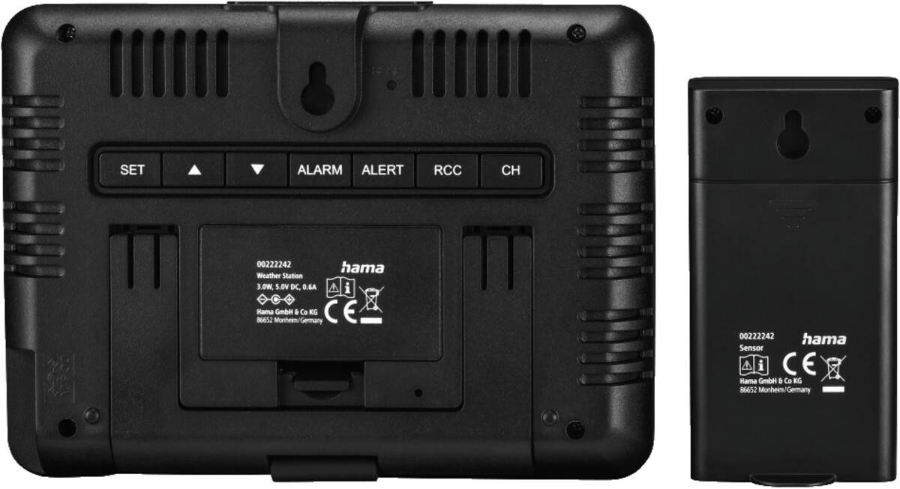 Hama 222242 Wetterstation Usedom Schwarz 