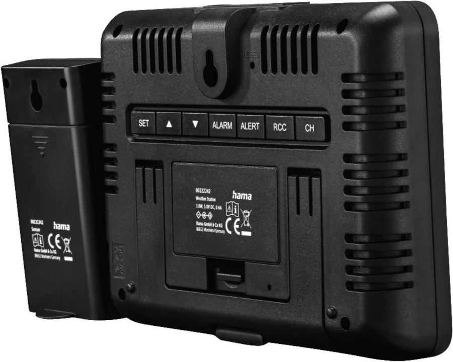Hama 222242 Wetterstation Usedom Schwarz 